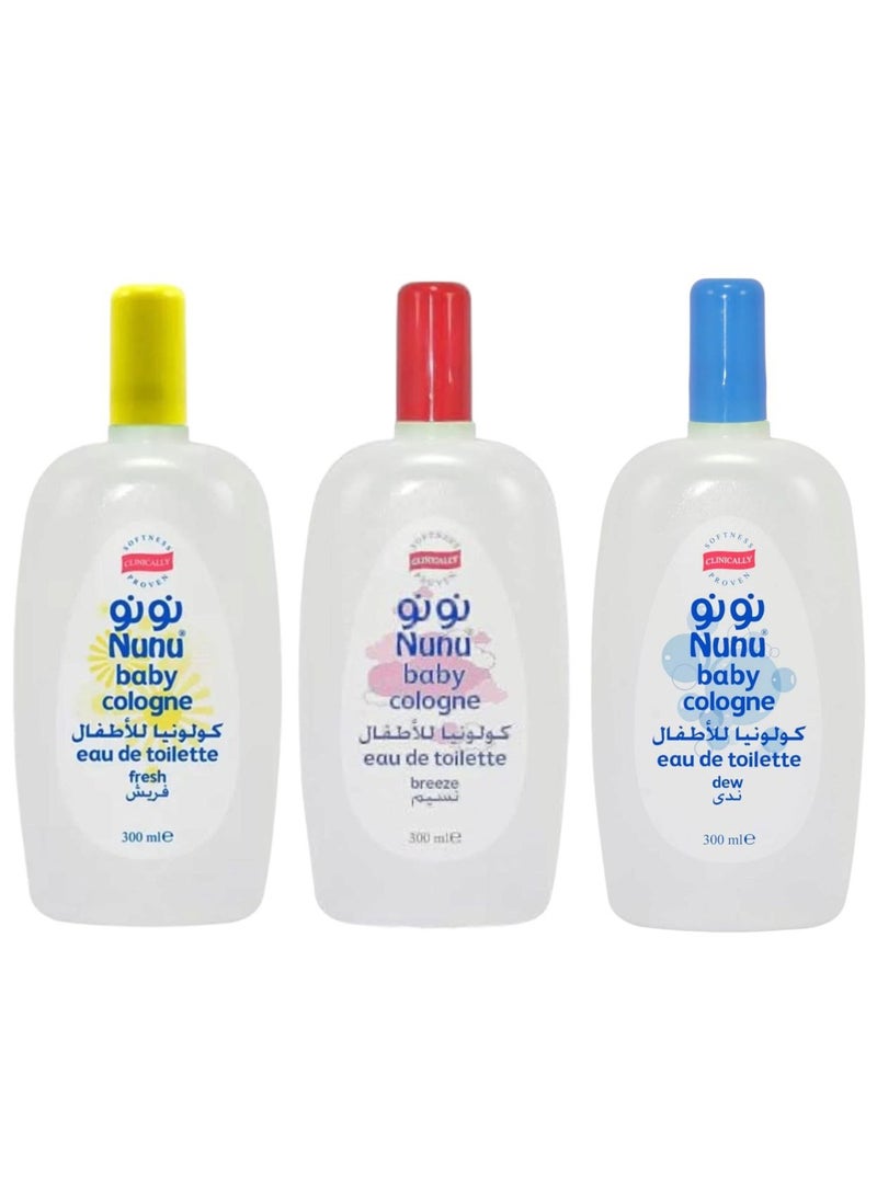 Nunu Baby Cologne  3 in 1 - 300 ml  - Image 1