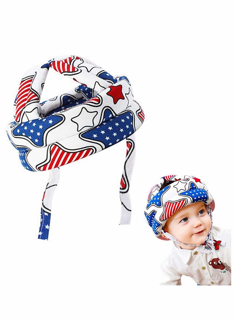 Baby Safety Helmet Head Protector, Infant Toddler No Bumps Cushion Bumper Bonnet with Padding, Cute Hat - Image 1