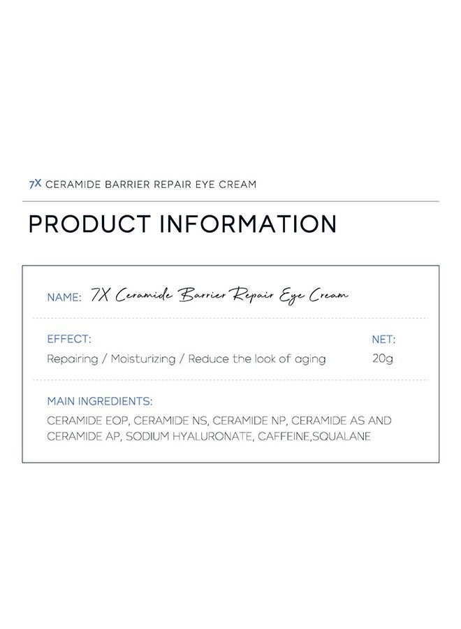 Laikou Ceramide Barrier Repair Eye Cream with Roller 20g, Hydrating Anti Aging, Eye Wrinkle Cream with Massage Head, Dark Circle Eye Cream for Women and Men, Eye Moisturizer for All Skin Type  - Image 3