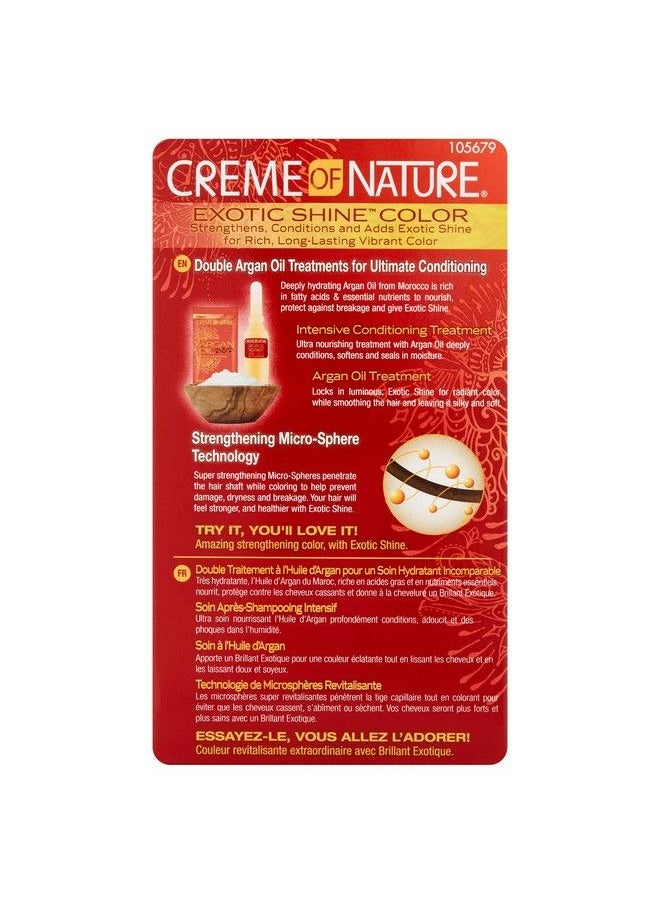 Creme of Nature Exotic Shine Color Intense Black 10 Fluid Ounce  - Image 3