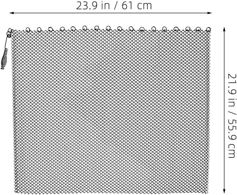 Luxshiny 2pcs Fireplace Mesh Screen Curtain 24x22 Inch Decorative Hanging Fireplace Curtain Guard Mesh Panels Heat Barrier for Wood Stove Safety - Image 2