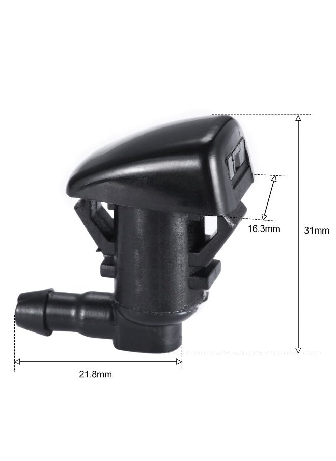 Topleo 2 PCS Front Windshield Washer Nozzle Wiper Spray Jet Fits Jeep Grand Cherokee 2011-2021, Fits Dodge Grand Caravan 2011-2014, Fits Dodge Durango 2011-2018 - Replace OEM 68269108AA, 55372143AB  - Image 2