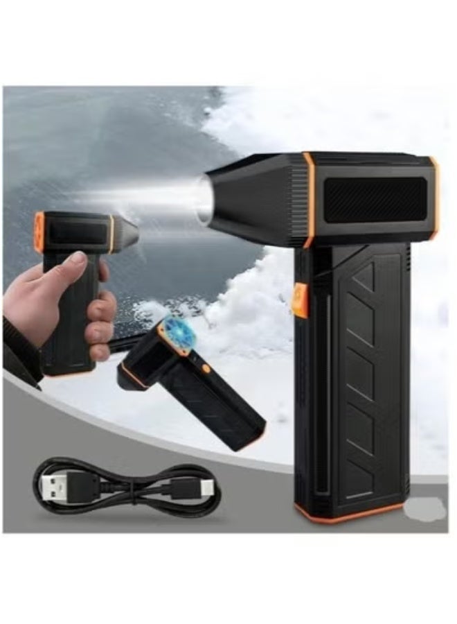 JAJEEK Super Power Turbo Fan Cordless Air Blower – Rechargeable High-Speed Compressed Air Duster | Powerful Jet Airflow for Cleaning Laptop, PC, Keyboard, Camera, Electronics | Lightweight, Eco-Friendly Reusable Dust Cleaner for Home, Office, and Car Use  - Image 3