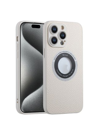 Case Cover For iPhone 15 Pro Max Litchi Texture MagSafe TPU Full Coverage Shockproof Phone Case White - pzsku/Z8FC2A24C456F0948C5F9Z/45/_/1723560914/ea7f464e-f3bf-4372-a060-5e9810bcf0a5