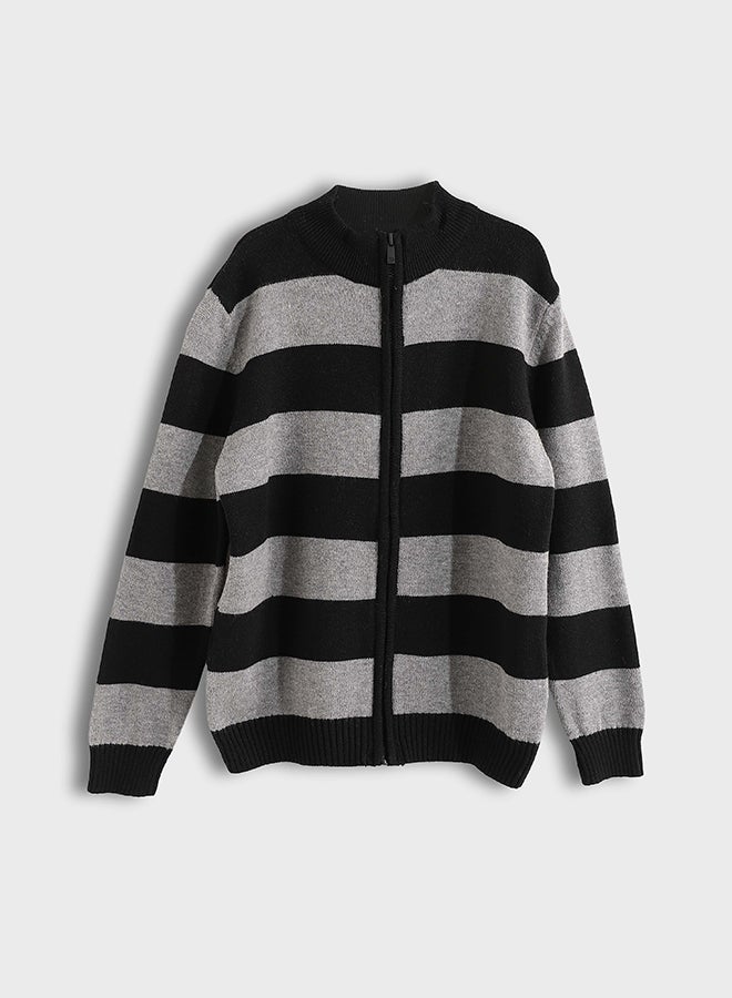 Red Circle Kids Unisex long zipper pullover - Image 1