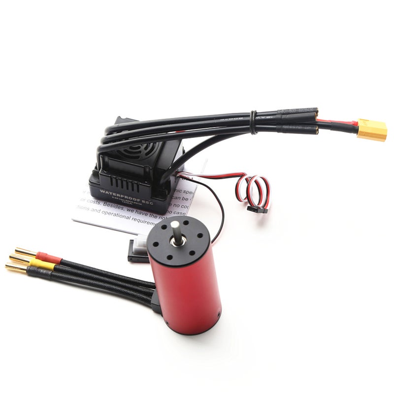S3670 2650KV Brushless Motor Sensorless Waterproof Motor and 120A Brushless ESC XT60 Plug Replacement for HSP HPI Traxxas 1/8 RC Car Truck - Image 5