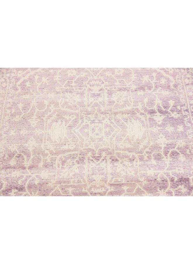 Traditional Classic Intricate Design With Distressed Vintage Detail Area Rug 3 Ft 3 In X 5 Ft 3 In Purple Ivory - pzsku/Z8FC2AE9FE5184D19082FZ/45/_/1693486548/7915c404-82e4-4282-a293-23bcb1010e03