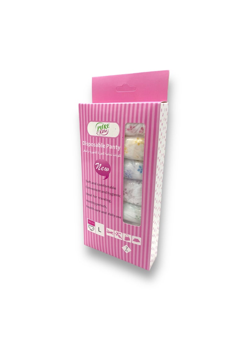 purelife Pure Life Disposable Panty L – Soft, Comfortable, and Secure Disposable Underwear for Women  - Image 1