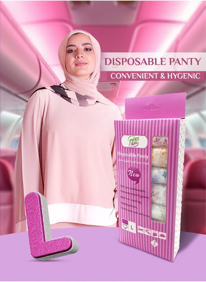 purelife Pure Life Disposable Panty L – Soft, Comfortable, and Secure Disposable Underwear for Women  - Image 2