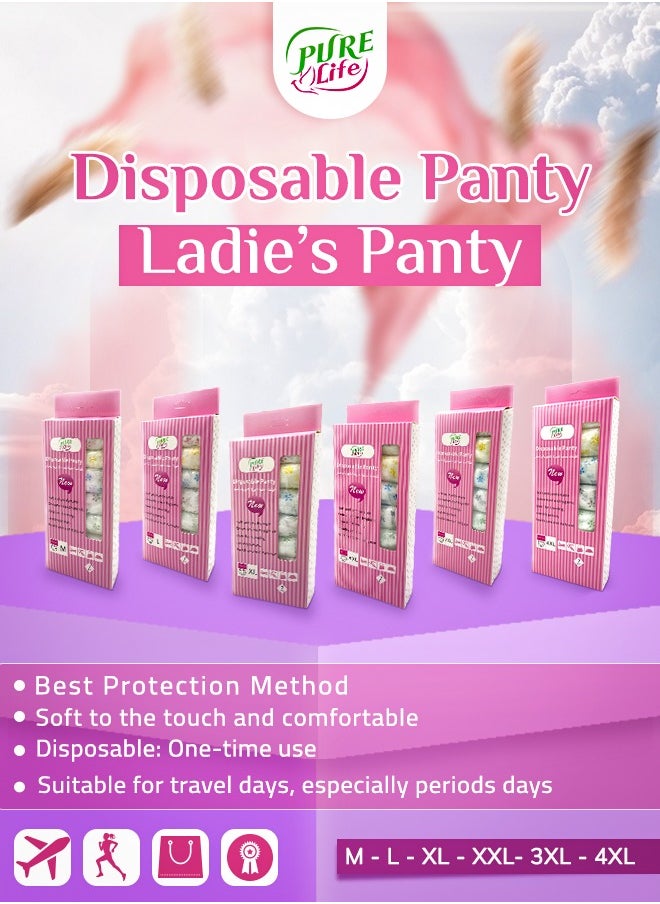 purelife Pure Life Disposable Panty L – Soft, Comfortable, and Secure Disposable Underwear for Women  - Image 4
