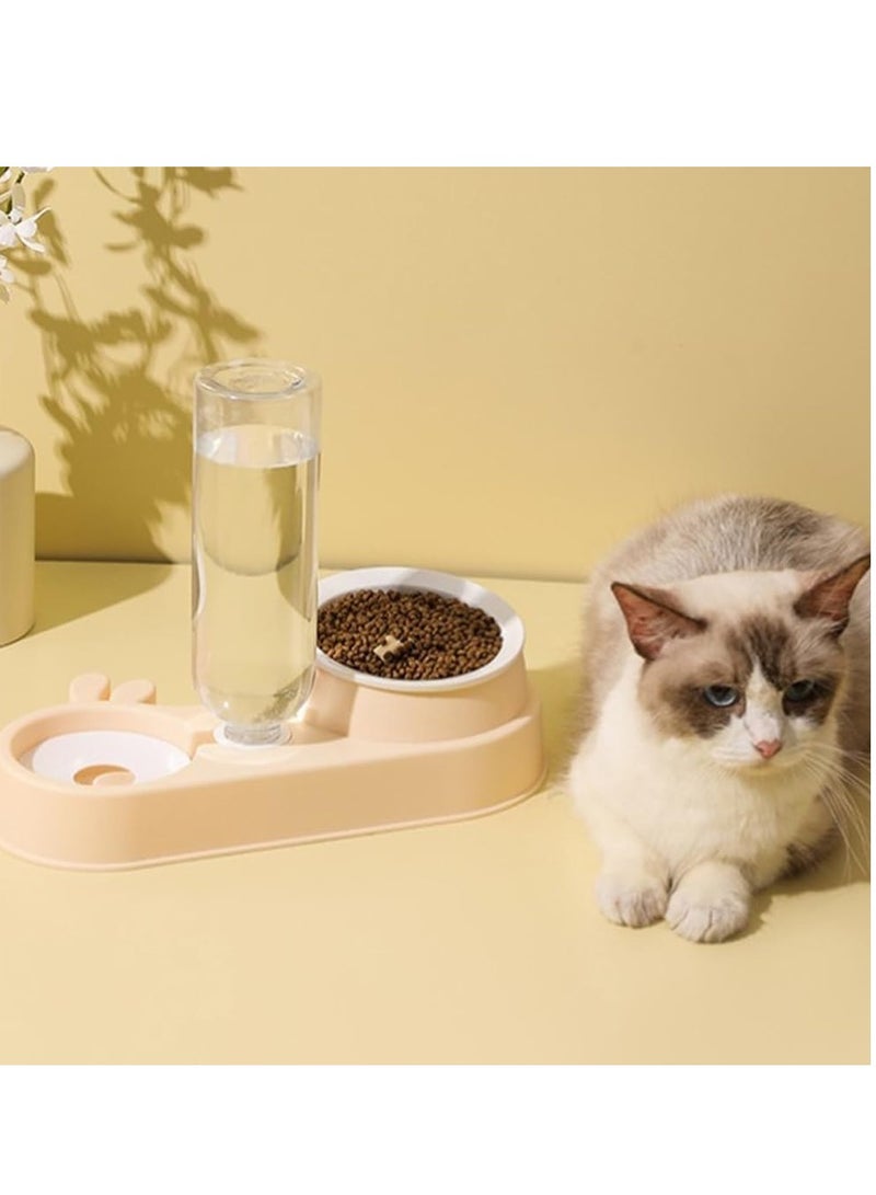 Generic Automatic Cats Food Bowl 2 in 1 Pet Food Feeders with Automatic Water Bottle Bowl Double Bowl - Image 4