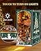 RONSTONE DIY Book Nook Kit Miniature Christmas Dollhouse Kit 3D Wooden Puzzles Booknook with LED Light Model Craft Kits for Adults Bookshelf Insert Decor Birthday Gifts - Image 4