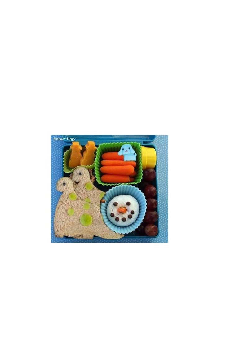 KASTWAVE Sandwich Cutter and Sealer, 38PCS Sandwich Cutters for Kids, Sandwich Cutter Great For Toddler Lunch Box and Containers,includes Fruit and Vegetable cookie cutters, Food Pick forks  - Image 3