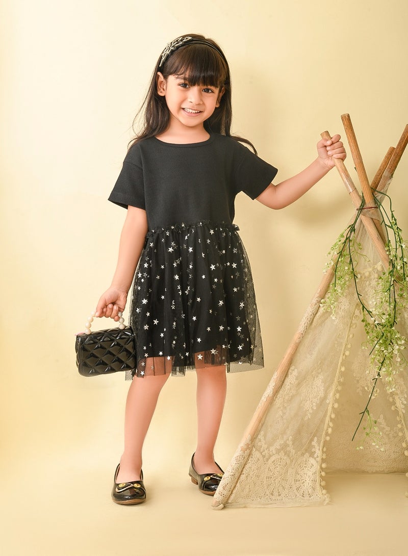 LILPICKS Star Tulle Party Dress - Image 1