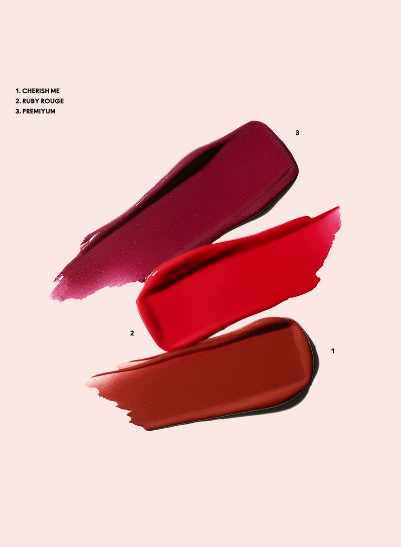MAC Cosmetics Everyday Luxiry Mini Lustreglass Lipstick Trio: Red, Savings 27%