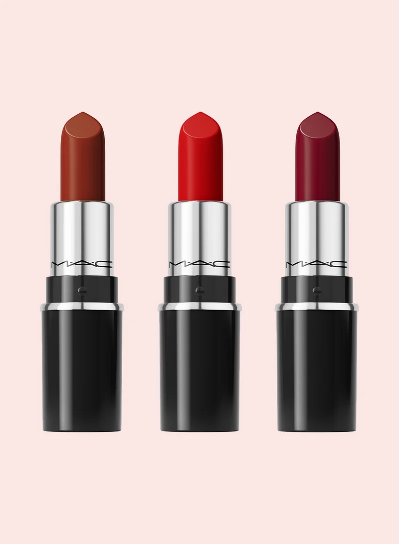 MAC Cosmetics Everyday Luxiry Mini Lustreglass Lipstick Trio: Red, Savings 27%