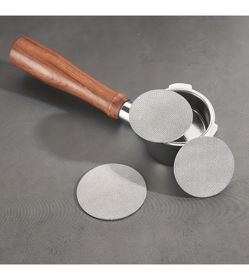 1pc Reusable 316 Stainless Steel Coffee Puck Filter 53mm 150 Micron Fine Mesh Screen For Espresso Coffee Home Kitchen Restaurant - Image 5