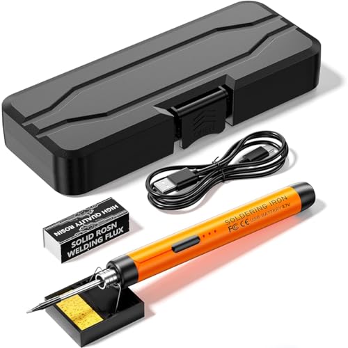 Serplex® Cordless Soldering Iron Pen Kit 3 Adjustable Temperature Electric Soldering Iron Pen Set with Stand, USB Cable & Storage Case, for Electronics Repaired Usages - Image 1