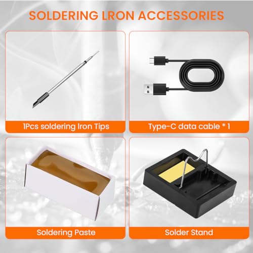 Serplex® Cordless Soldering Iron Pen Kit 3 Adjustable Temperature Electric Soldering Iron Pen Set with Stand, USB Cable & Storage Case, for Electronics Repaired Usages - Image 3