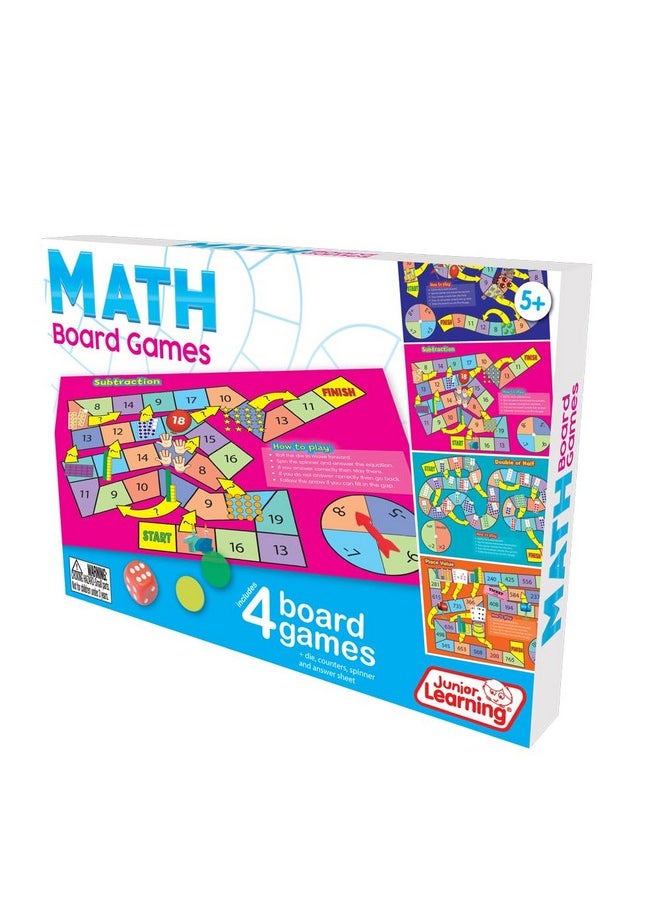 Junior Learning Junior Learning JL425 Math Board Games, Multi  - Image 1
