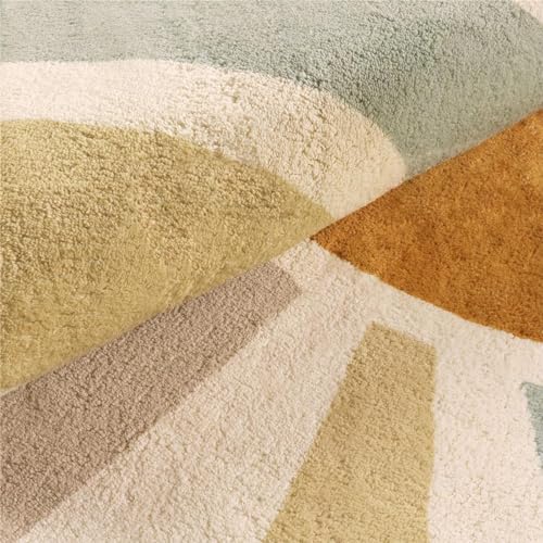 STARUIA سجاد STARUIA للأطفال لغرفة اللعب والحضانة - 5'x7' سجادة قوس قزح قابلة للغسل، سجادة ناعمة غير قابلة للانزلاق للفصول الدراسية، المكتب وغرفة الطعام - Image 5