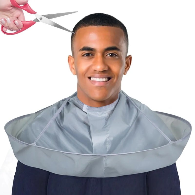 Barber bib, waterproof cape shawl (umbrella-shaped adjustable neck circumference) - Image 5