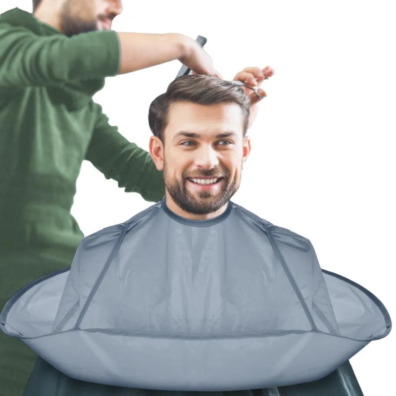 Barber bib, waterproof cape shawl (umbrella-shaped adjustable neck circumference) - Image 3
