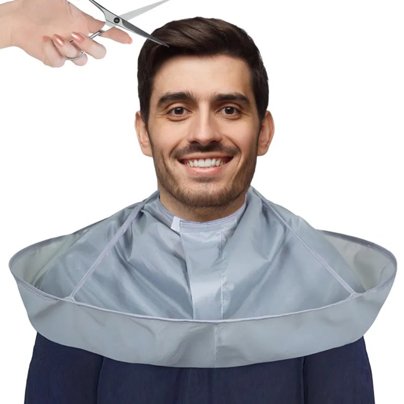 Barber bib, waterproof cape shawl (umbrella-shaped adjustable neck circumference) - Image 4