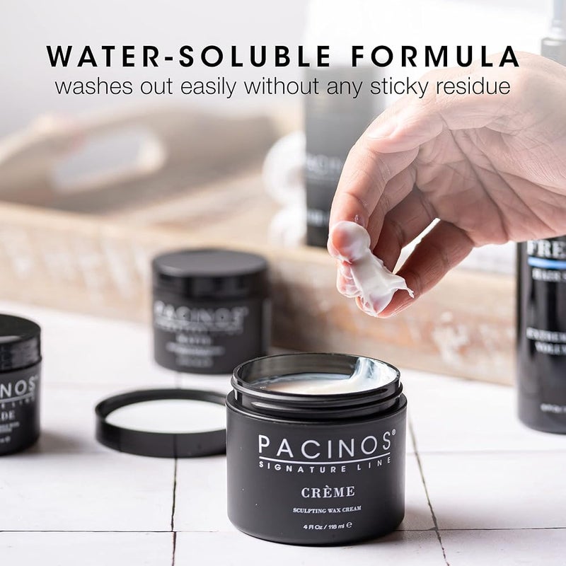 Pacinos Crème - Sculpting Wax Cream, Medium Hold with Medium Shine, All Hair Types, 4 fl. oz. - Image 4