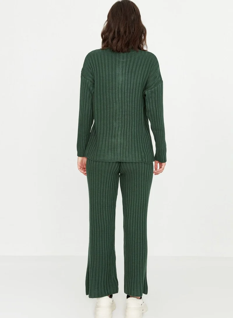 trendyol Button Detail Knitted Cardigan & Pants Set