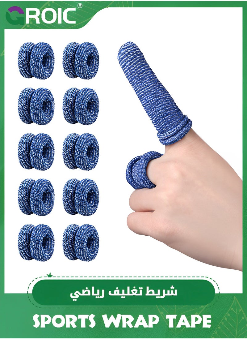 GROIC 10 قطع من أغطية الأصابع، واقيات الأصابع لأطراف الأصابع، ضمادات أصابع قابلة للتنفس، ضمادات أصابع قابلة للتنفس للياقة البدنية، كشك أصابع لحماية الأصابع في المطبخ والعمل  - Image 1