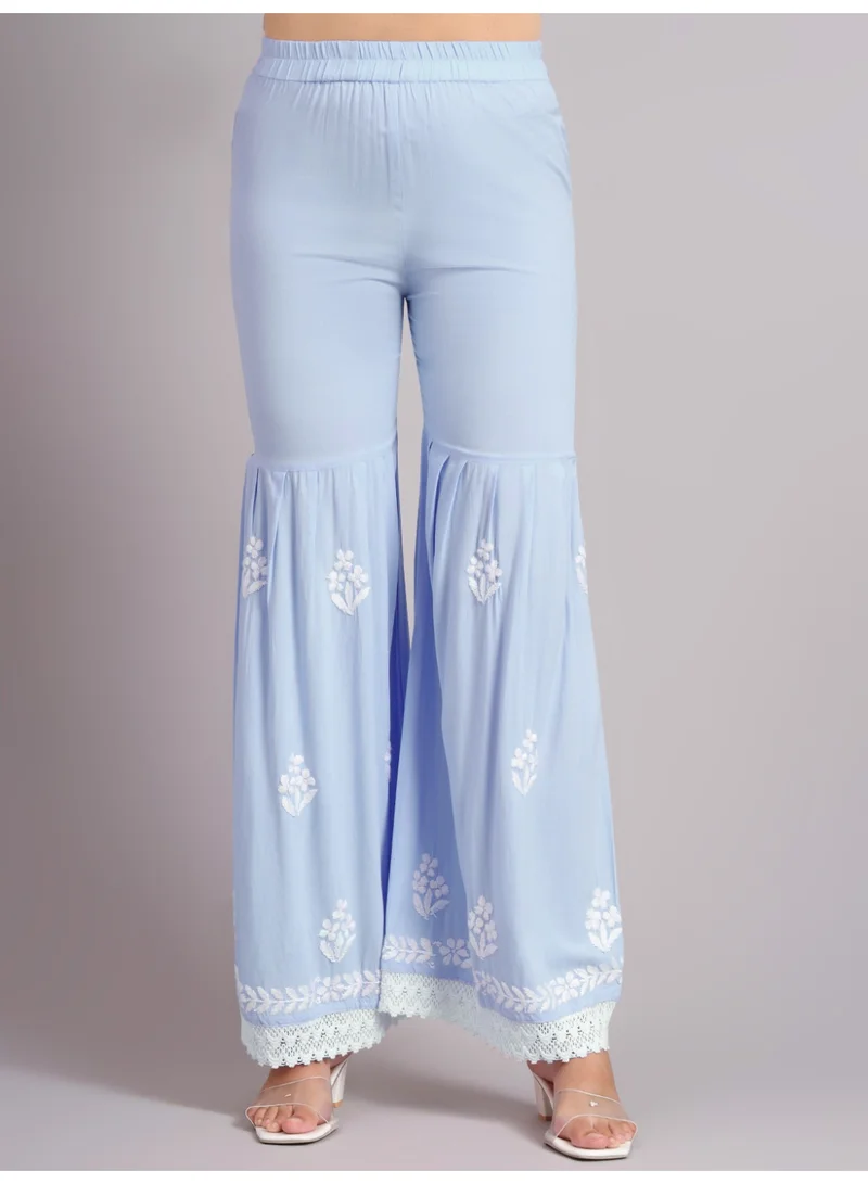 Alaya Women Hand Embroidered Lucknowi Chikankari Rayon Kurta Set-AL4077KS