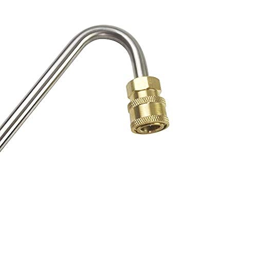 NE Extension rod Pressure Washer Spray WandExtension 120 Degree Bend Rod 16 5000 PSI with QC Adapter car washing ss 304  - Image 4