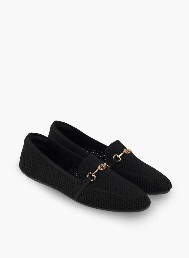 سيليست Women Metallic Accent Slip-On Loafers