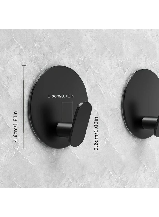 6pcs Heavy Duty Adhesive Hooks No Drill Damage Free Removal For Bathroom Kitchen - Image 5