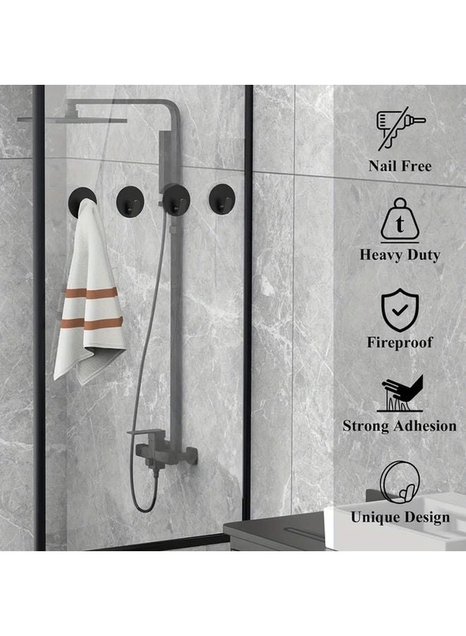 6pcs Heavy Duty Adhesive Hooks No Drill Damage Free Removal For Bathroom Kitchen - Image 2