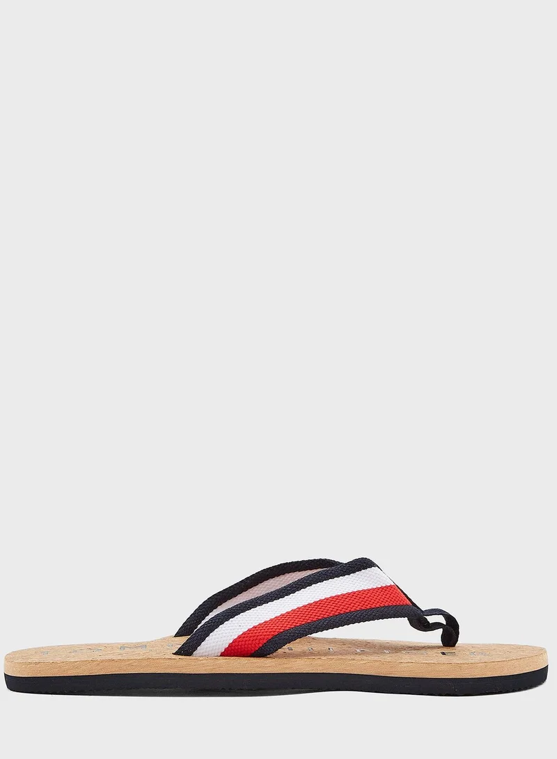 TOMMY HILFIGER Cork Flip Flops