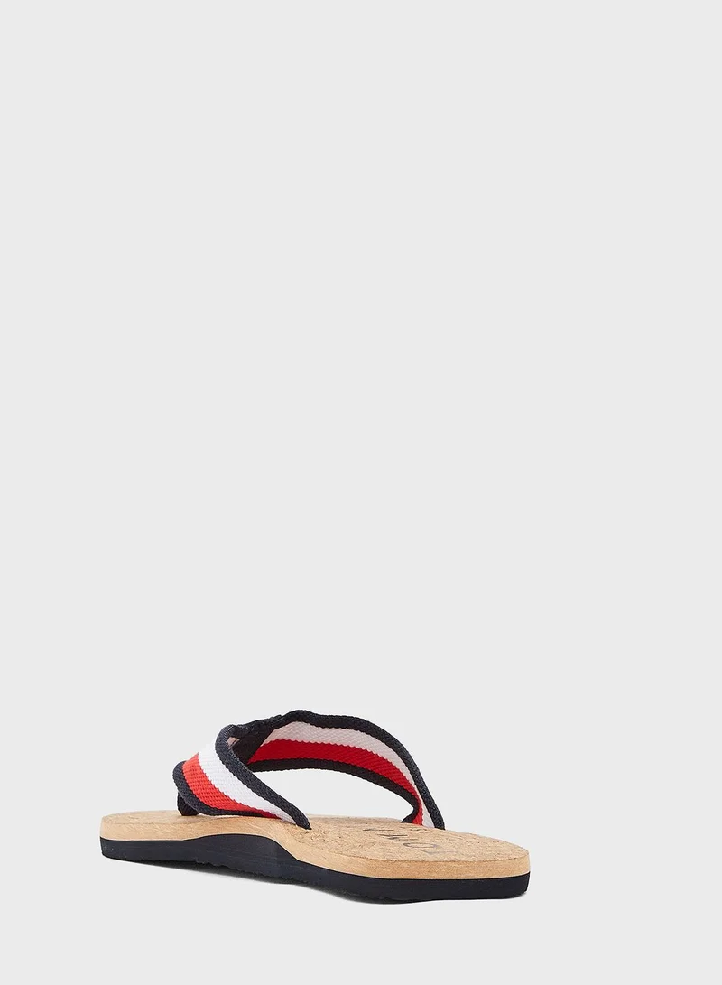 TOMMY HILFIGER Cork Flip Flops