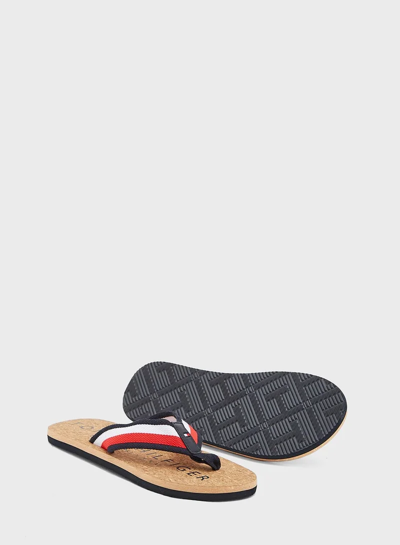 TOMMY HILFIGER Cork Flip Flops