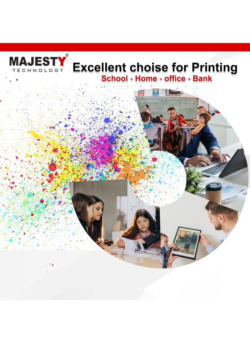 Majesty - Color Toner Cartridge Set 205A CF530A CF531A CF532A CF533A Compatible for HP LaserJet Pro Color MFP M180 M180n M180nw M180fw M181 M181n M181fw HP LaserJet Pro M154A M154NW (4 Colors) - Image 1