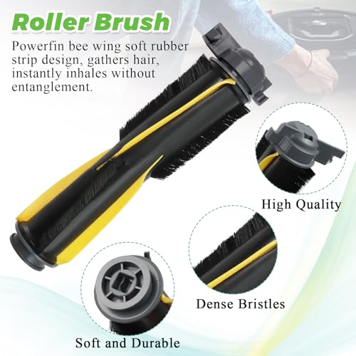 Techecook 2 Pack Main Roller Brush for Shark IQ Vacuum Replacement for Shark RV1001AE RV101 AV1002AE AV1010AE UR1005AE UR1000SR RV2001WD AV993 Vacuum Cleaner - Image 2