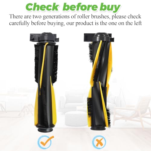 Techecook 2 Pack Main Roller Brush for Shark IQ Vacuum Replacement for Shark RV1001AE RV101 AV1002AE AV1010AE UR1005AE UR1000SR RV2001WD AV993 Vacuum Cleaner - Image 3