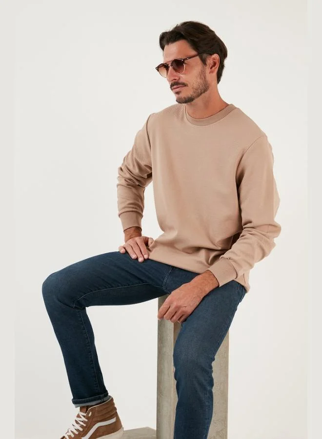 Buratti Buratti Cotton Crew Neck Regular Fit Basic Sweatshirt Men's SWEAT 5905521