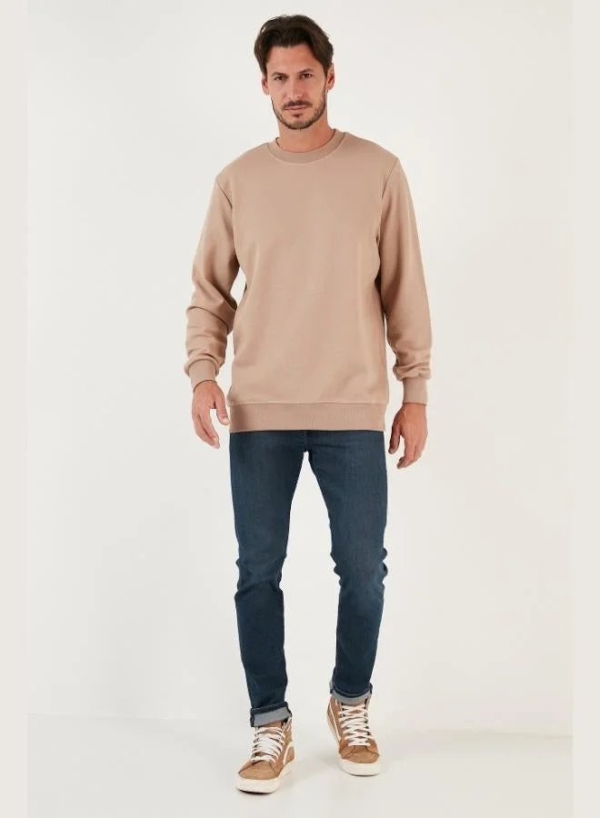 Buratti  Buratti Cotton Crew Neck Regular Fit Basic Sweatshirt Men's SWEAT 5905521 for Men | Best Price UAE
