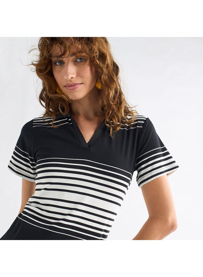 Splash FAV Striped Knit Dress  - Image 4