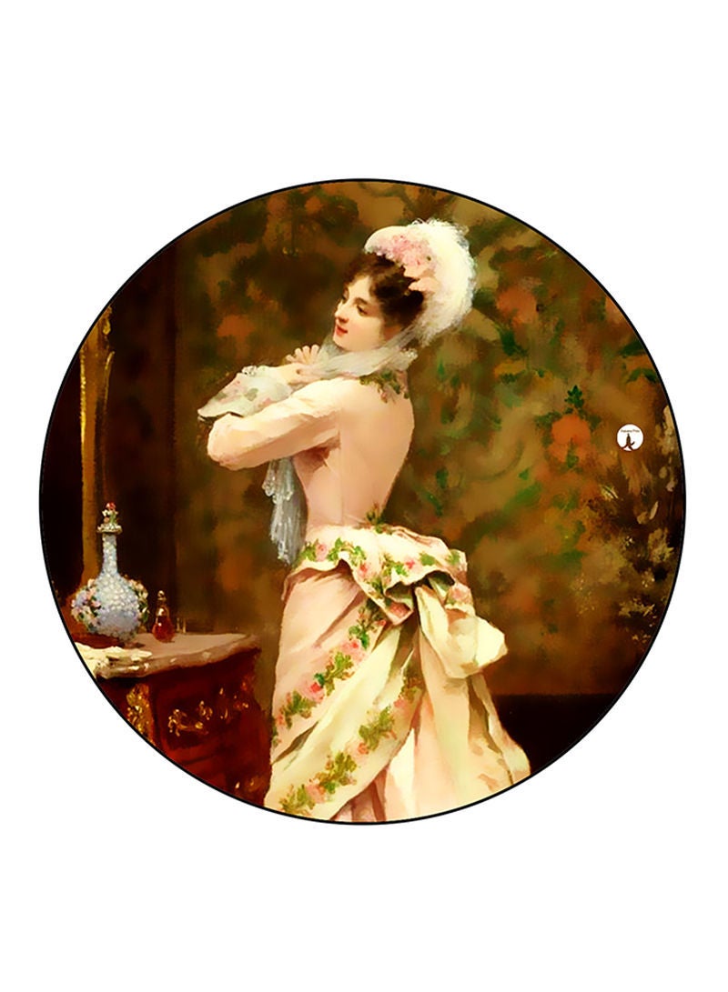 RKN Vintage Art Printed Mouse Pad  Multicolour