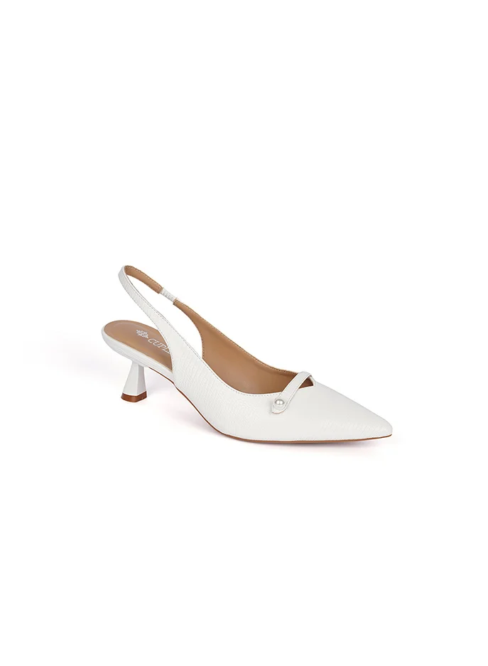 Cuple Ladies low heel slingback mules