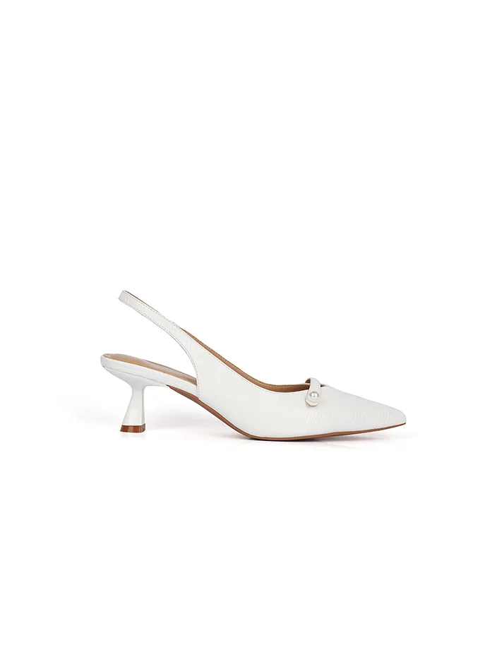 Cuple Ladies low heel slingback mules