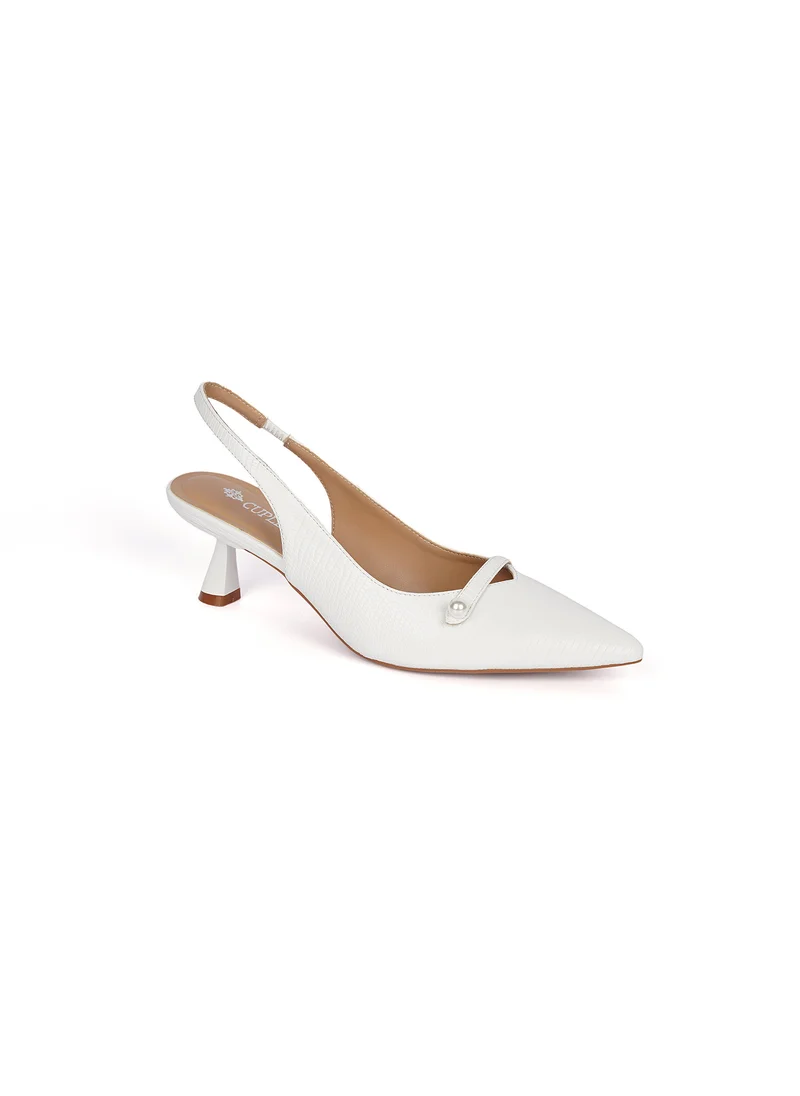 كيوبل Ladies low heel slingback mules