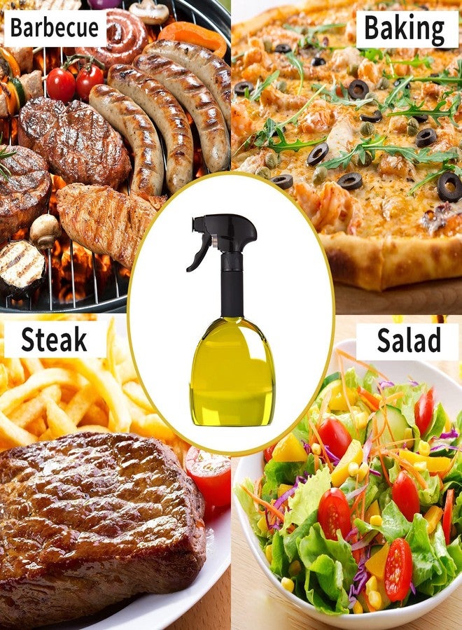 ام جيه دي اف اس بخاخ زيت للطبخ من MJDFS، موزع زيت سعة 9.5 أونصة، غير بخاخ لزيت الزيتون، بخاخ زيت وخل قابل لإعادة الاستخدام للقلاية الهوائية، المطبخ، السلطة، الخبز، الشواء، القلي (رمادي) - Image 4